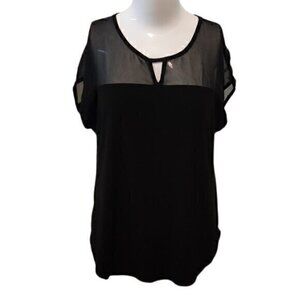 [AUW] Black Short Sleeve Top - Size M
